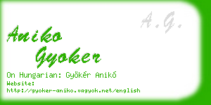 aniko gyoker business card